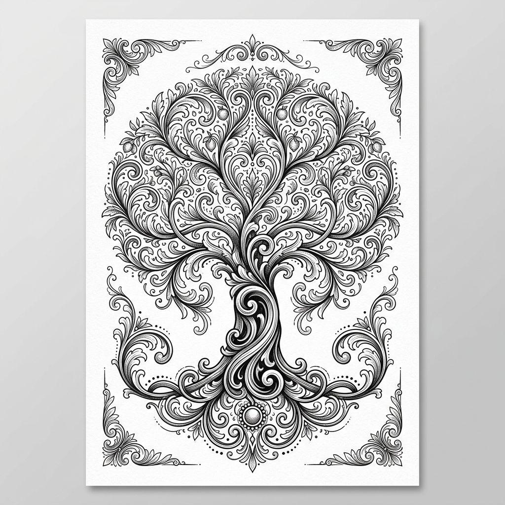 lebensbaum-tattoo ornamentaler lebensbaum
