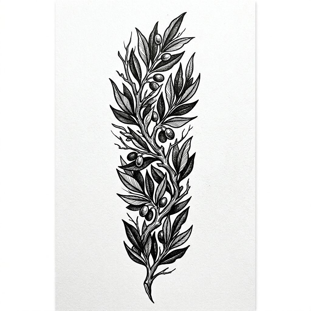 idée tatouage bras homme branche masculine