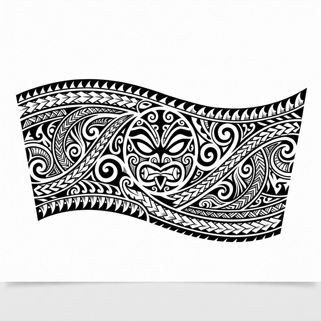 idée tatouage bras homme maori arm band