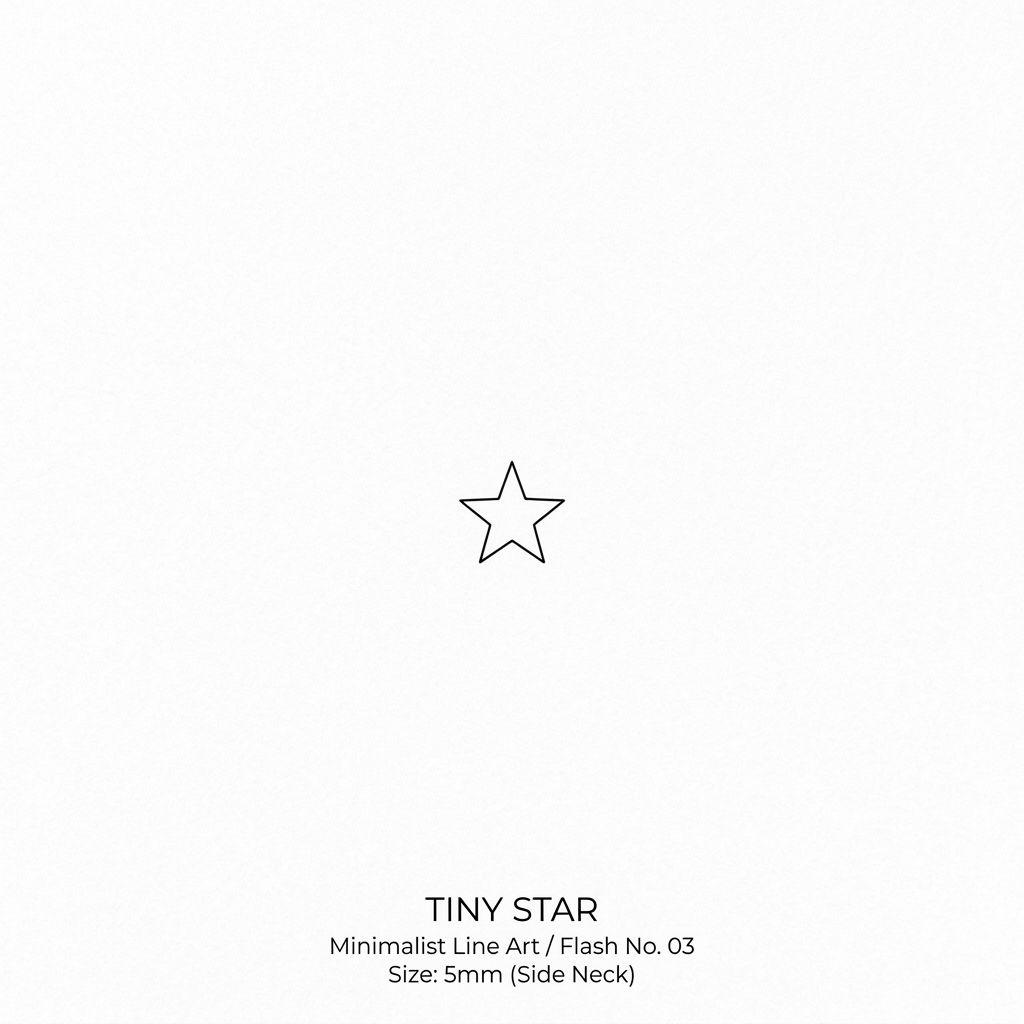 idée tatouage cou cou minimaliste étoile