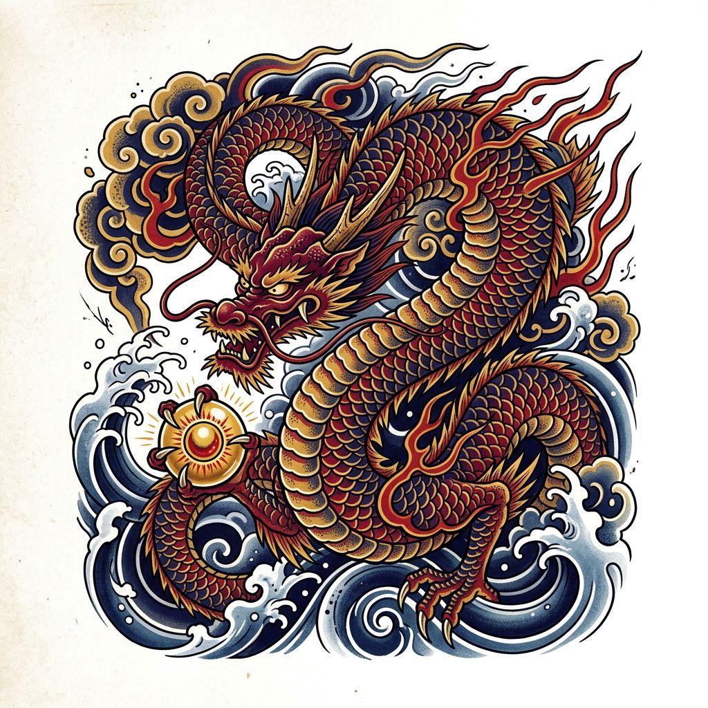 drache-tattoo drache japanese irezumi