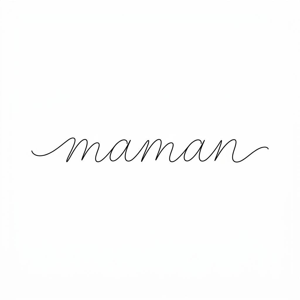 mama-tattoo minimalistisches mama-lettering