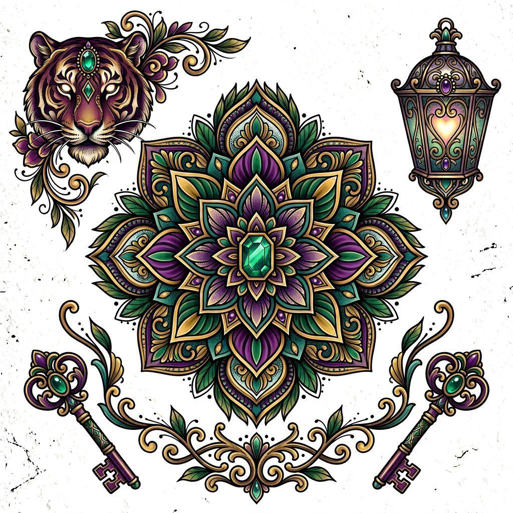 mandala-tattoo neo-traditional mandala