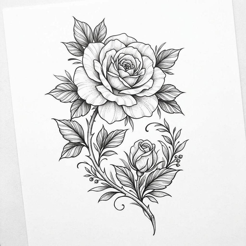 mutter-sohn-tattoo blumen mutter und kind