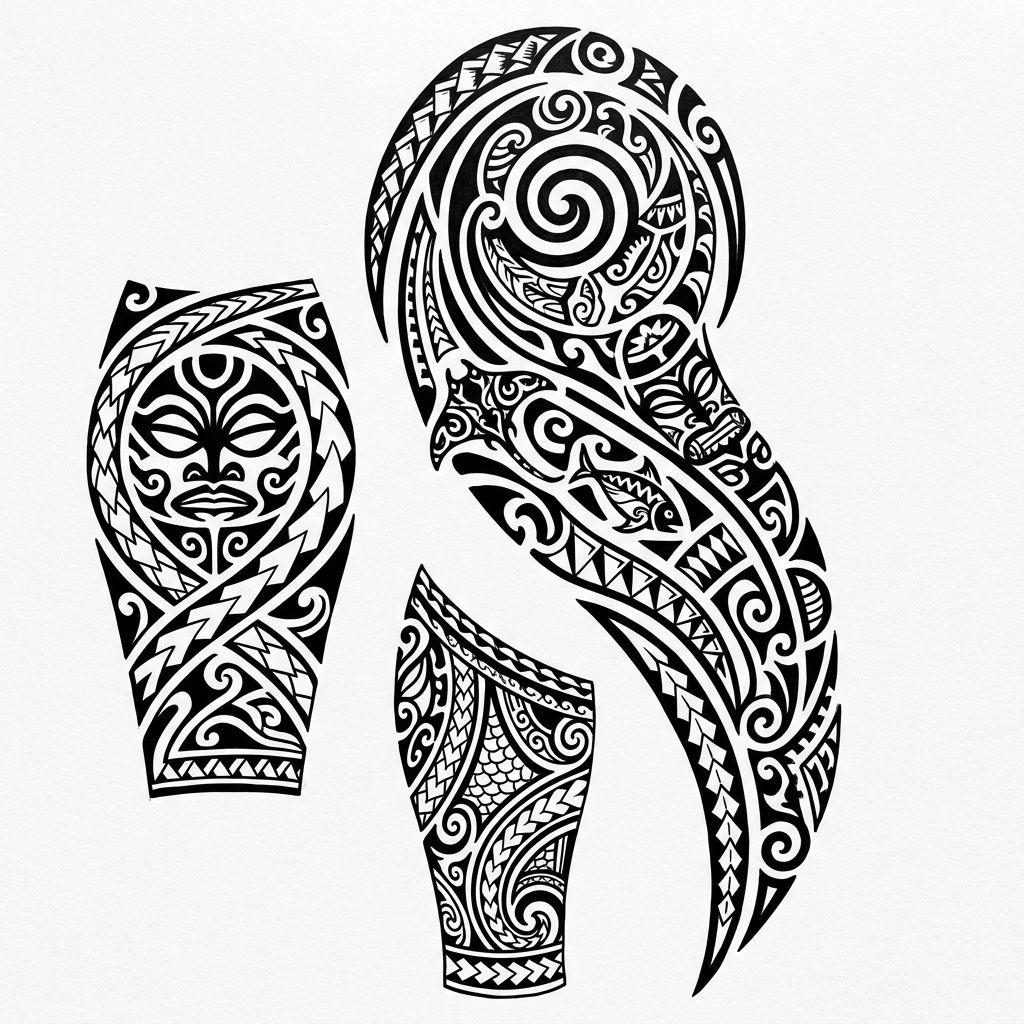 wade-tattoo tribal komposition