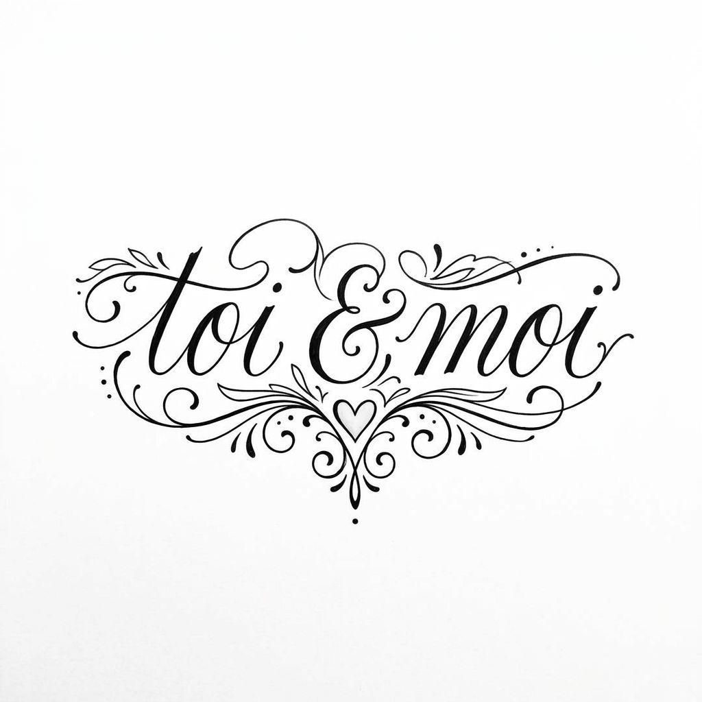 paar-tattoo partner-lettering