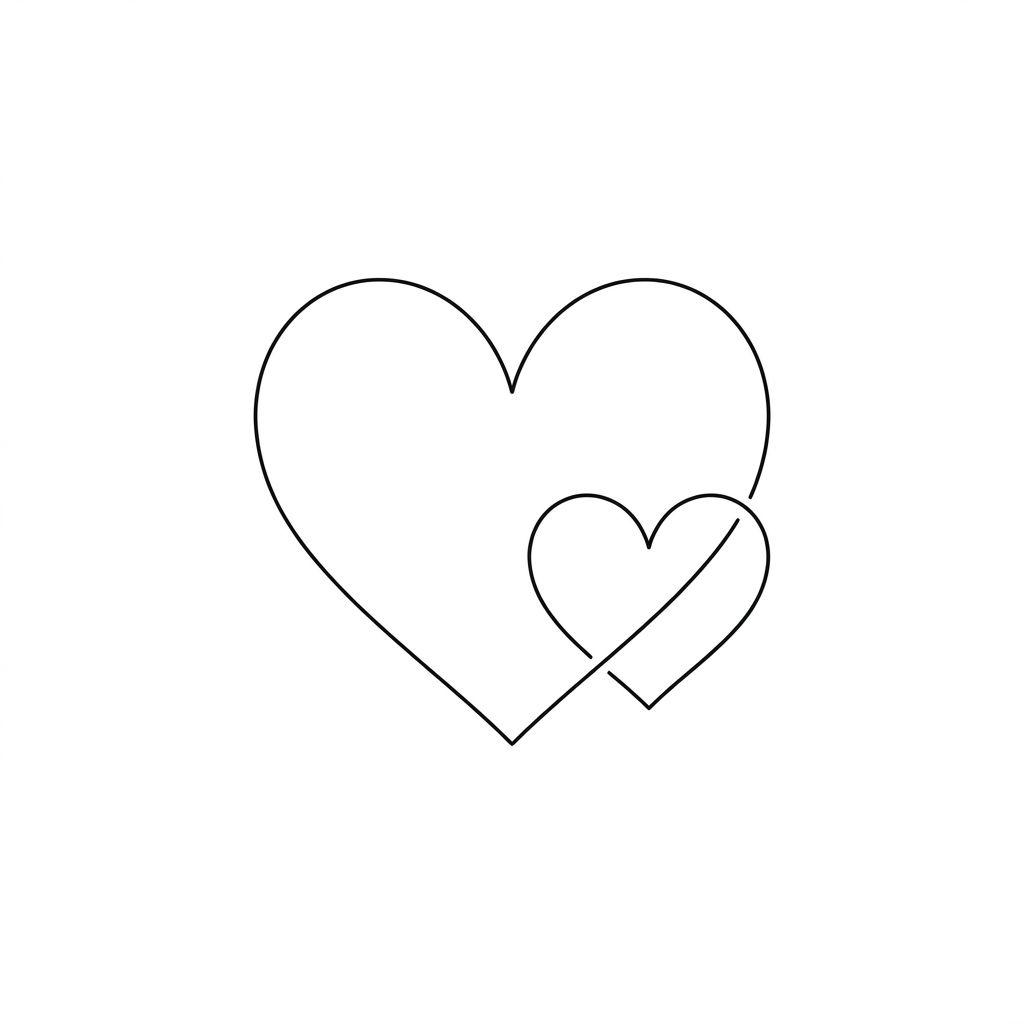 vater-tochter-tattoo minimalistische herzen