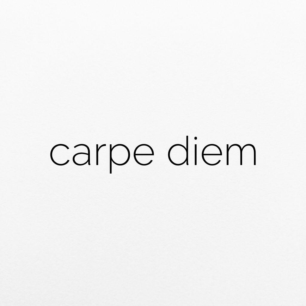 idée tatouage phrase carpe diem minimaliste