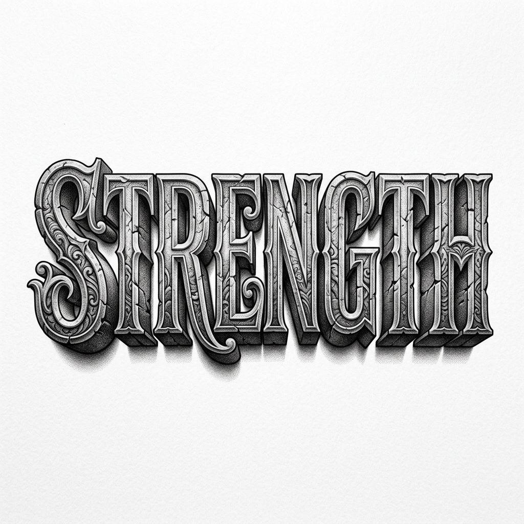 idée tatouage phrase lettrage réaliste 3d