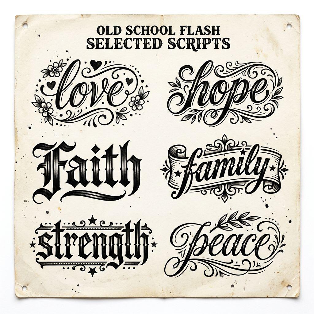 idée tatouage phrase patchwork phrase flash