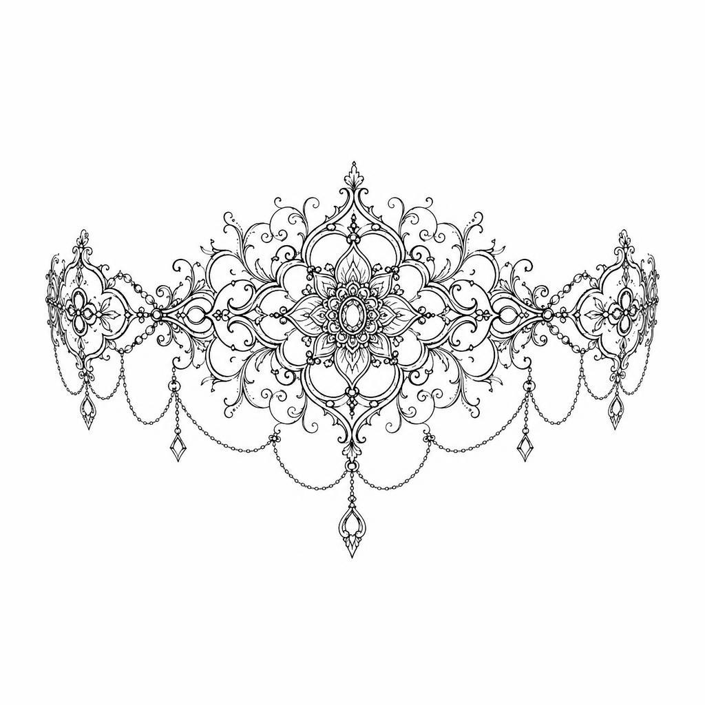 handgelenk-tattoo miniatur-lace-mandala