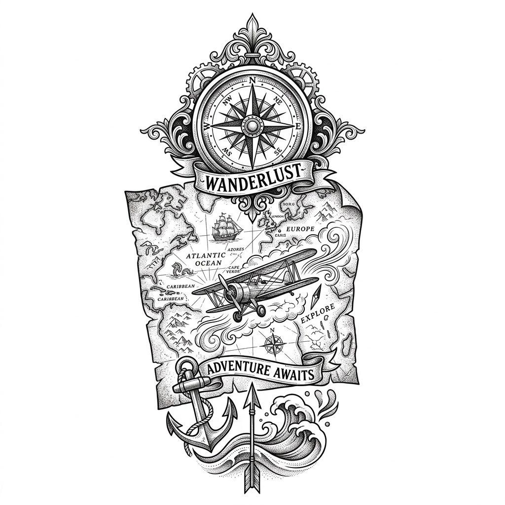 reise-tattoo premium-sleeve reise