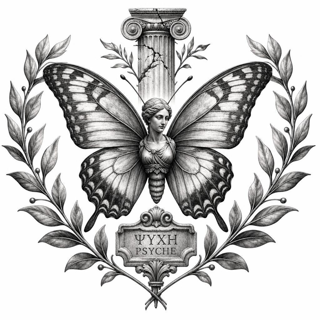 schmetterling-tattoo mythologischer psyche-schmetterling