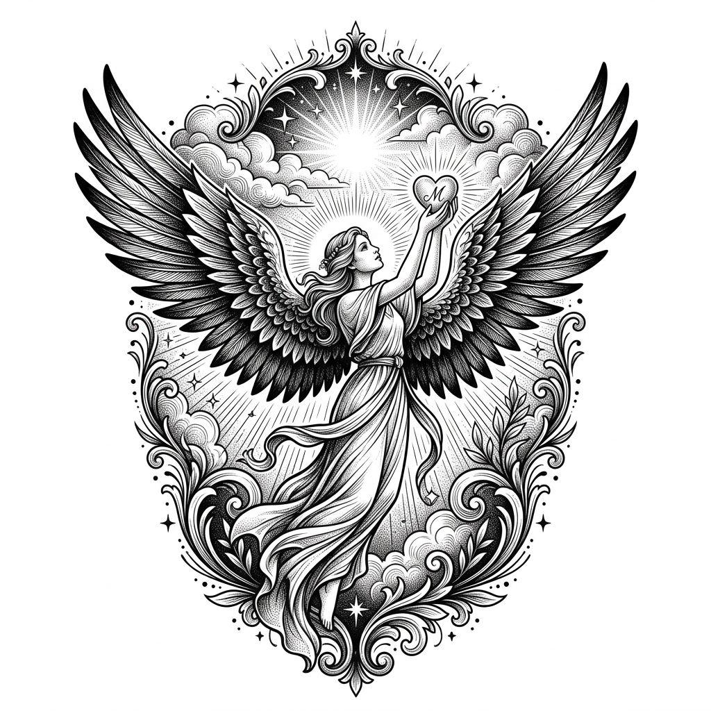 trauer-tattoo premium-porträt