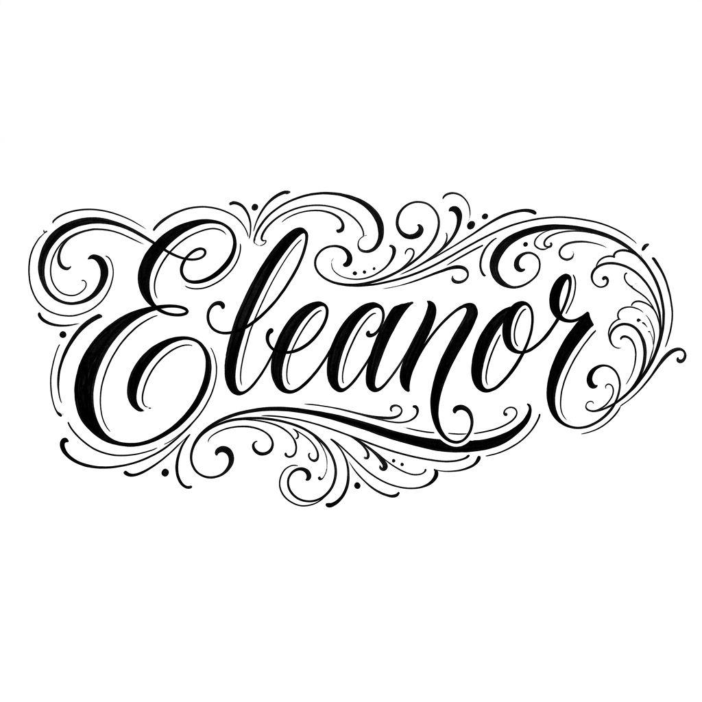 vorname-tattoo vorname elegante handschrift