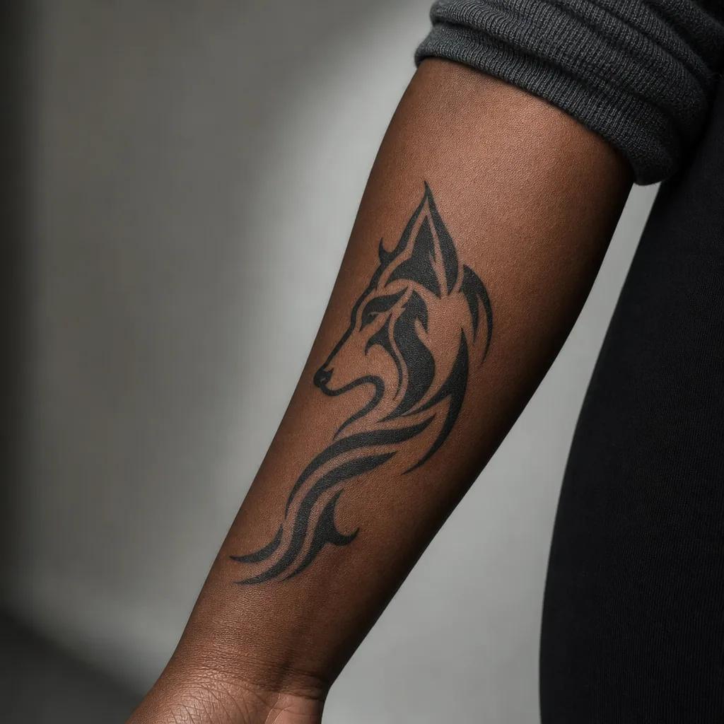 idée tatouage chien chien tribal