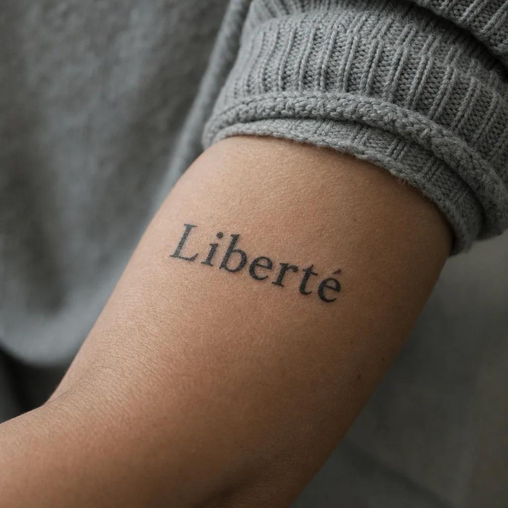 Idée tatouage écriture