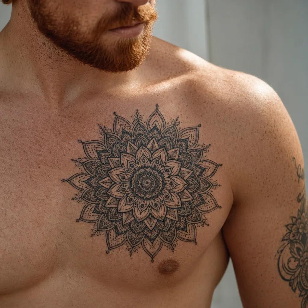 idée tatouage famille homme mandala famille ornemental