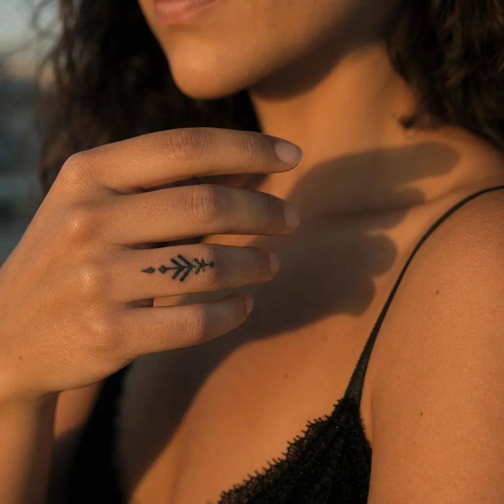 finger-tattoo fineline herz