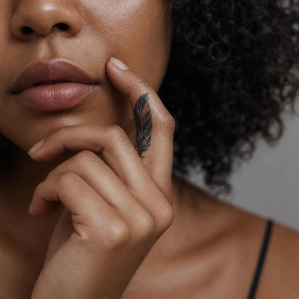finger-tattoo geometrischer stern