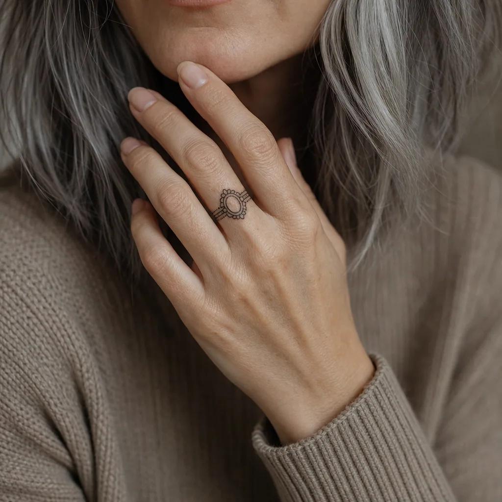 finger-tattoo premium schmuckring