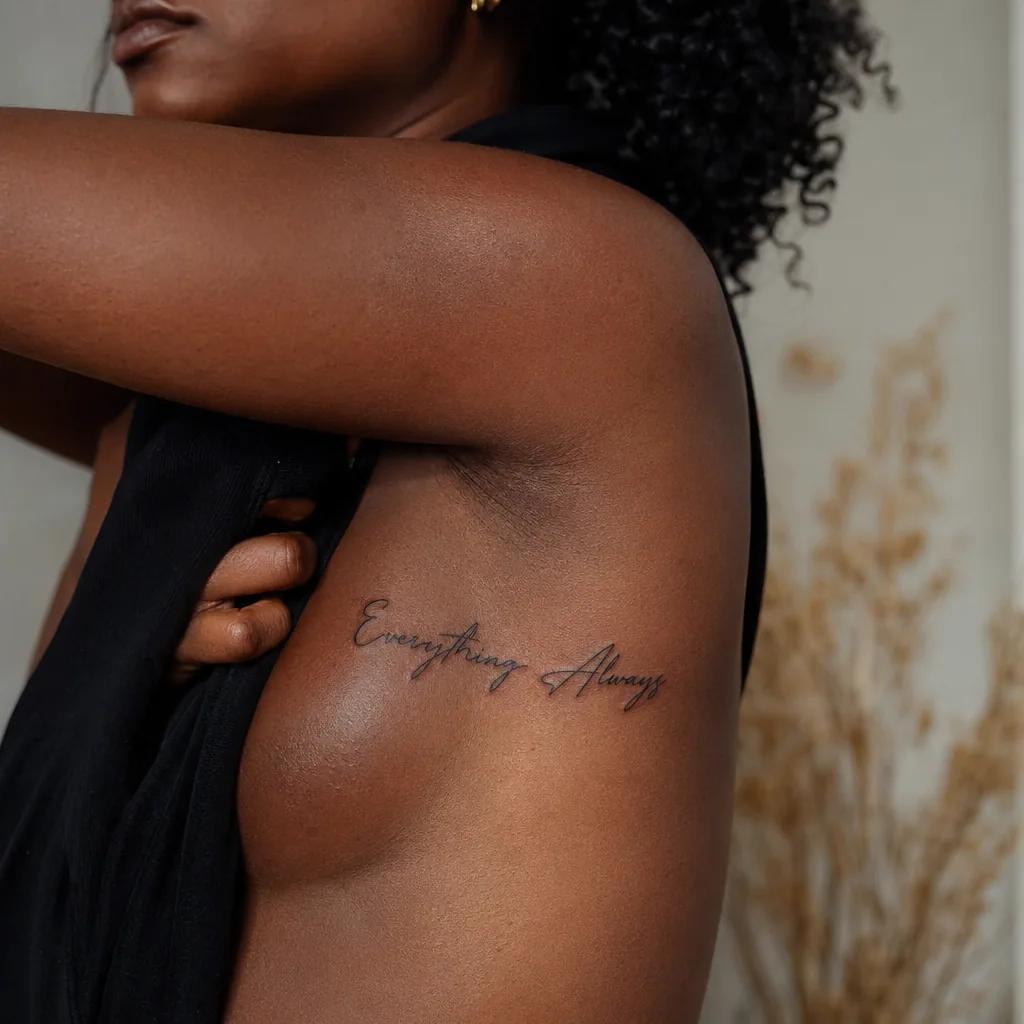 frau-tattoo handschrift-lettering