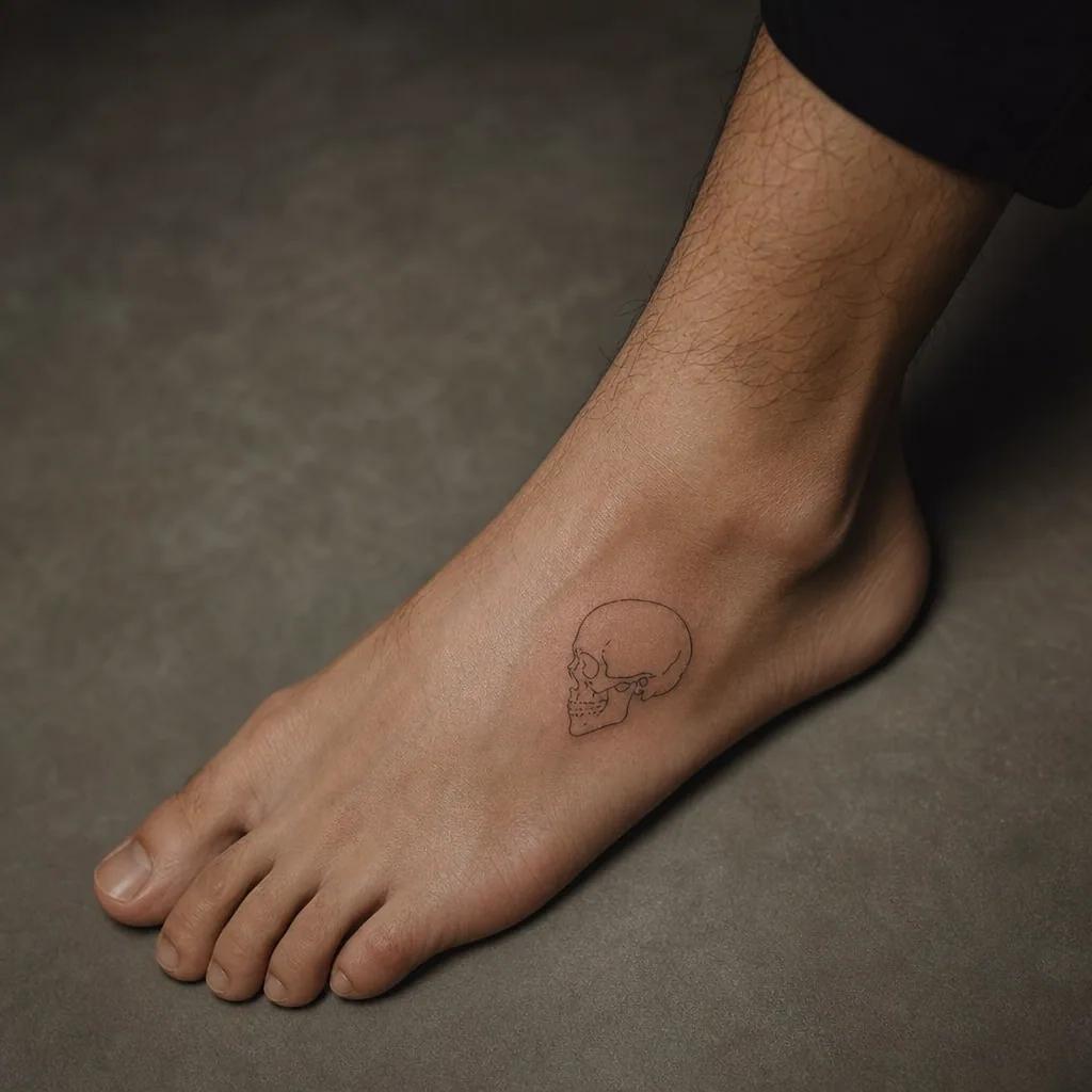 fuß-tattoo neo-traditional-schwalbe