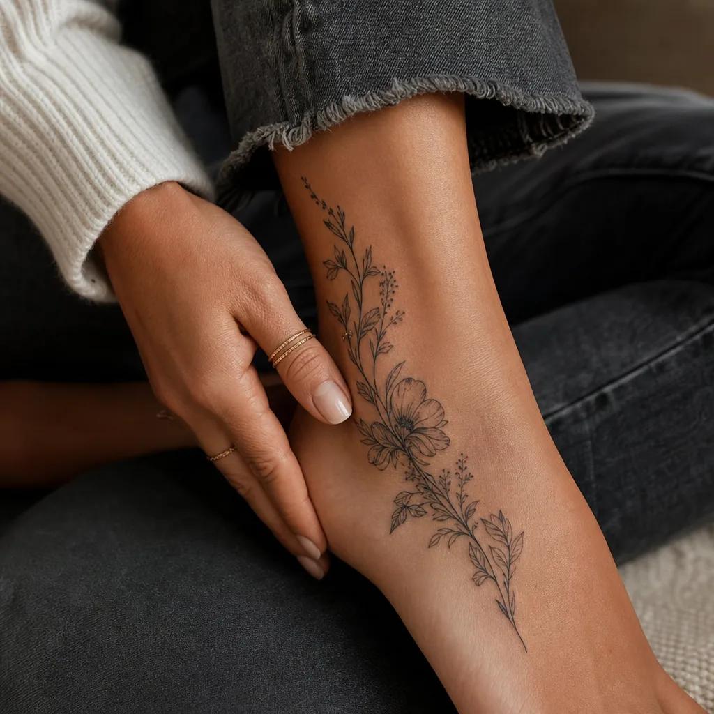 fuß-Tattoo-Idee