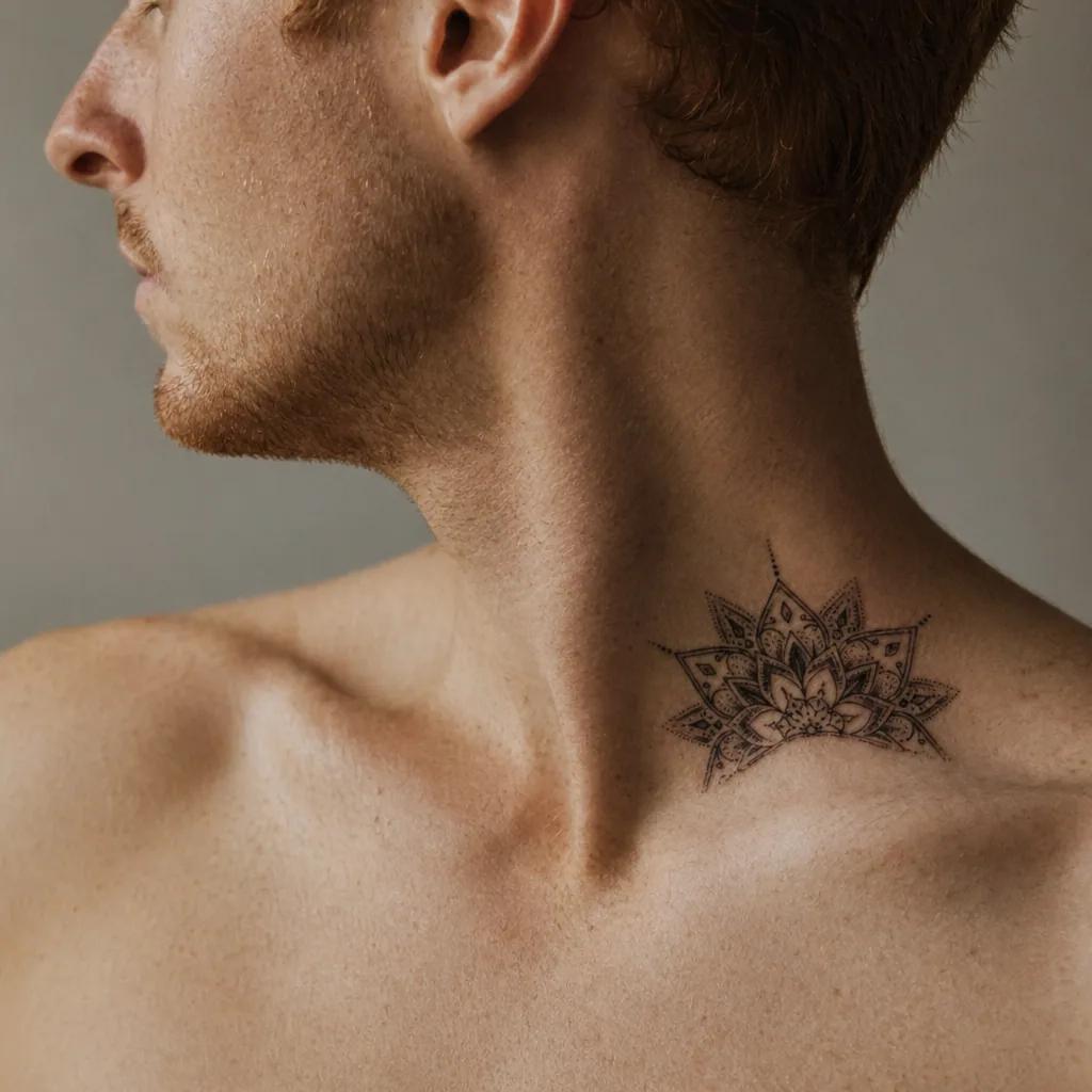 hals-tattoo mini mandala