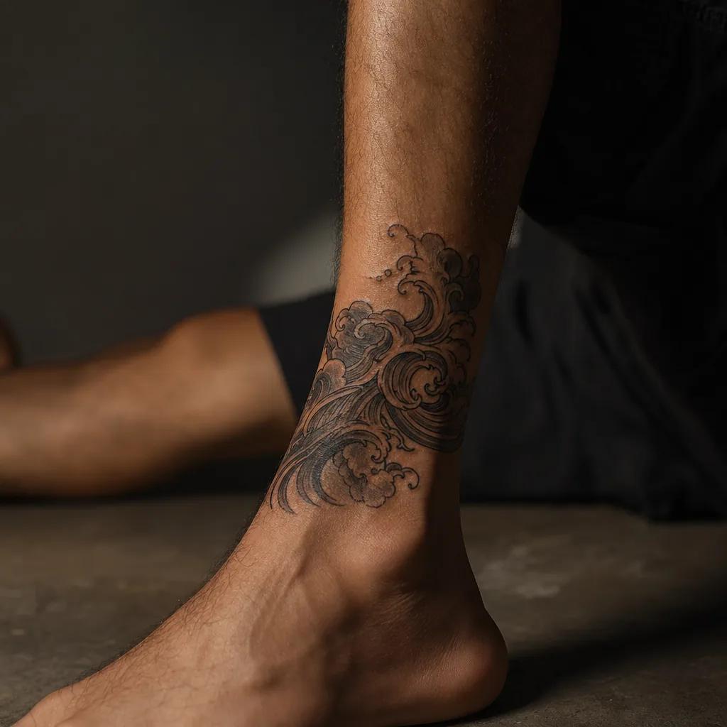 knöchel-tattoo mikro-realismus auge
