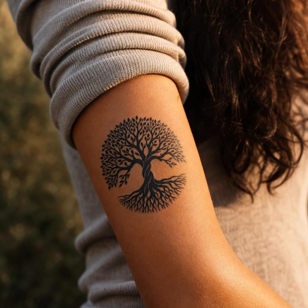 lebensbaum-tattoo lebensbaum blackwork