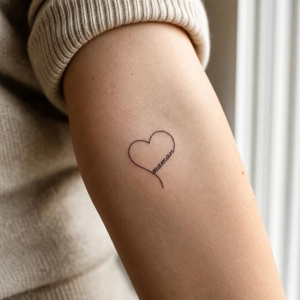 mama-tattoo minimalistisches mama-lettering