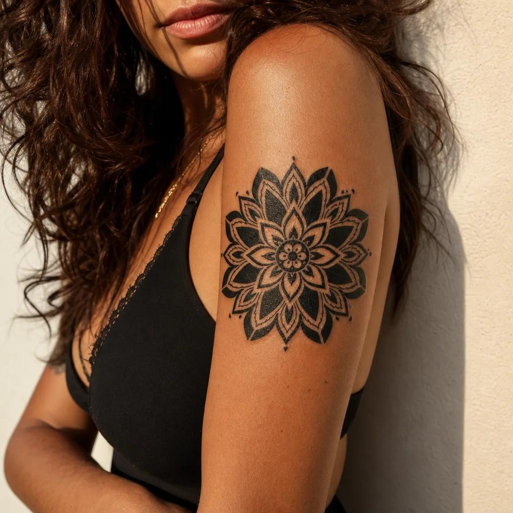 mandala-tattoo blackwork mandala