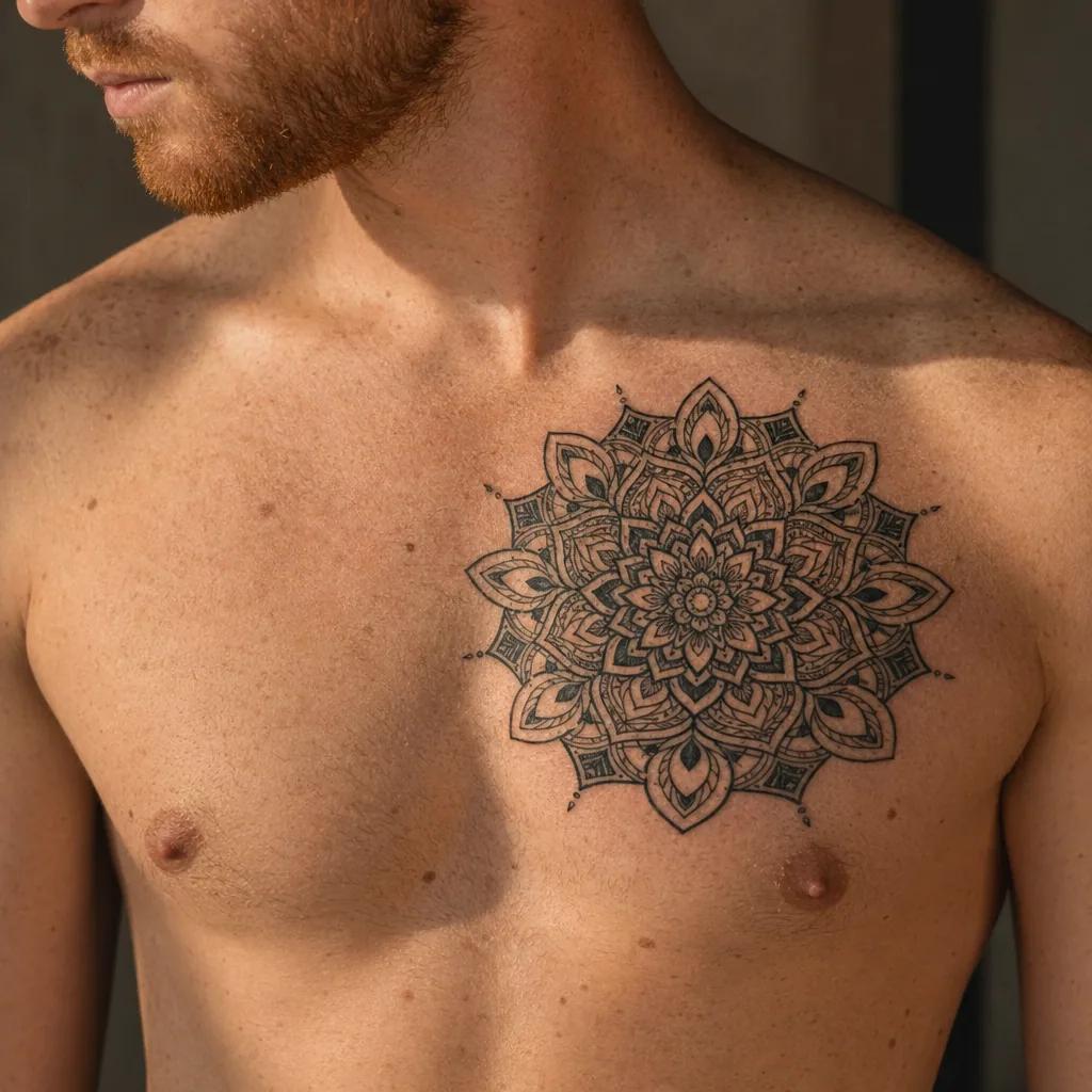 mann-tattoo ornamentales mandala