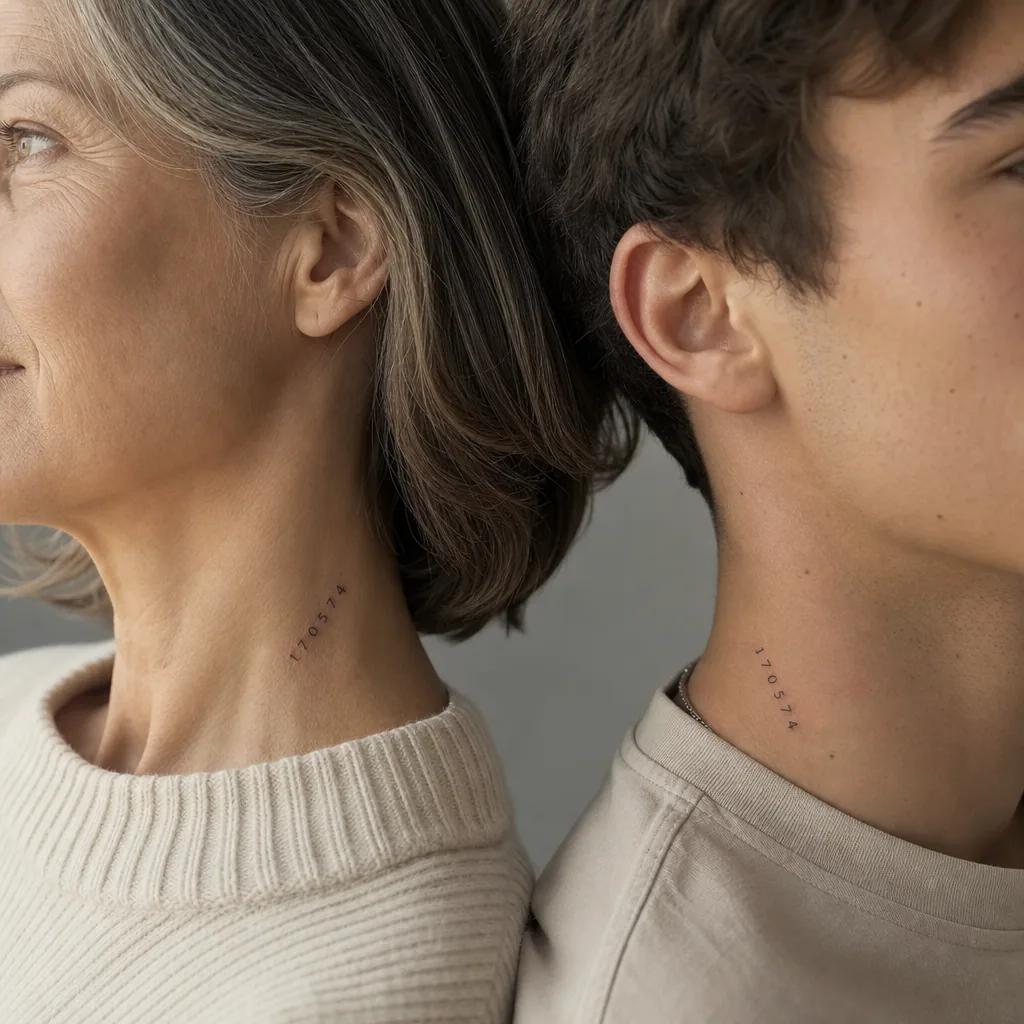 mutter-sohn-tattoo blumen mutter und kind