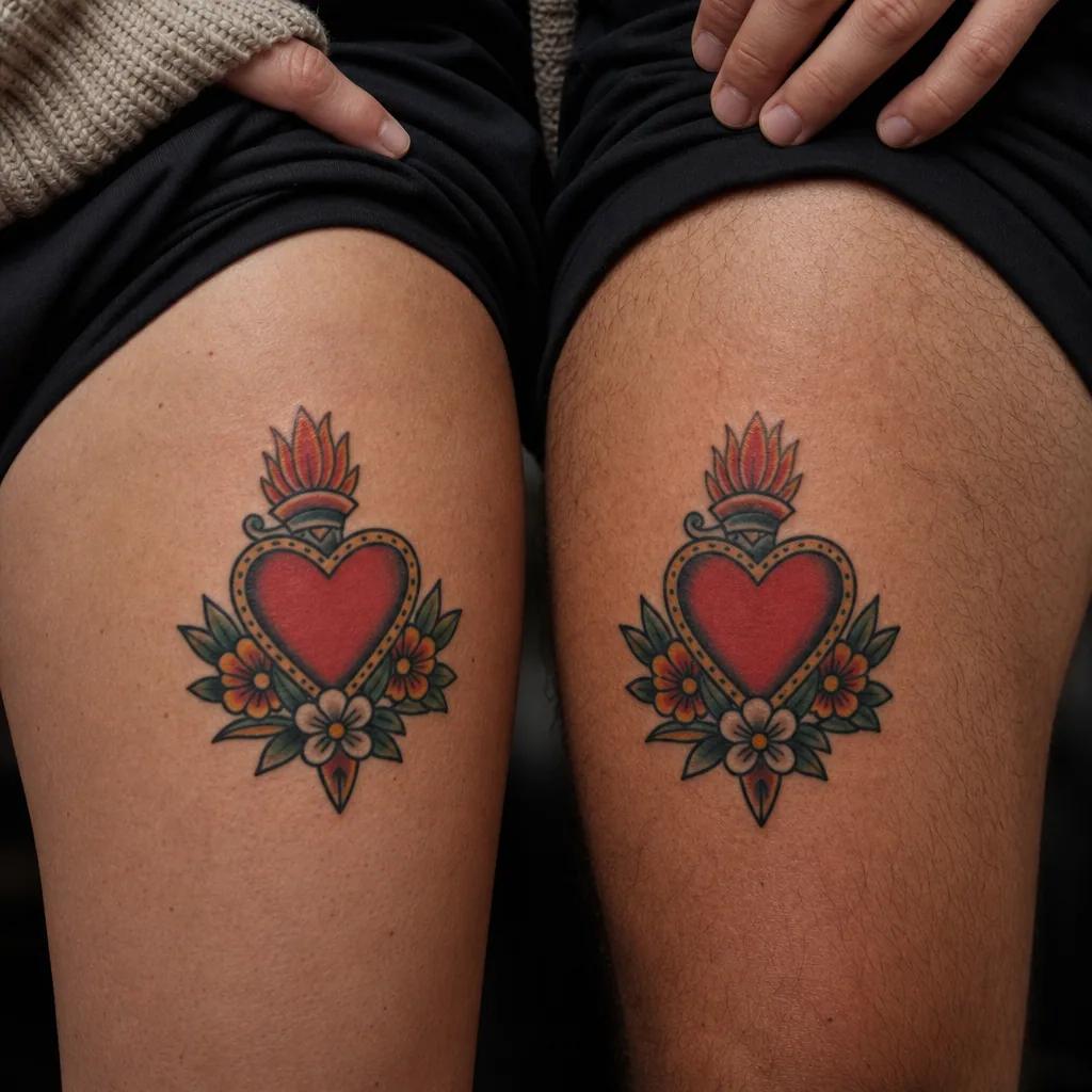 mutter-sohn-tattoo ornamentales herz "sohn"