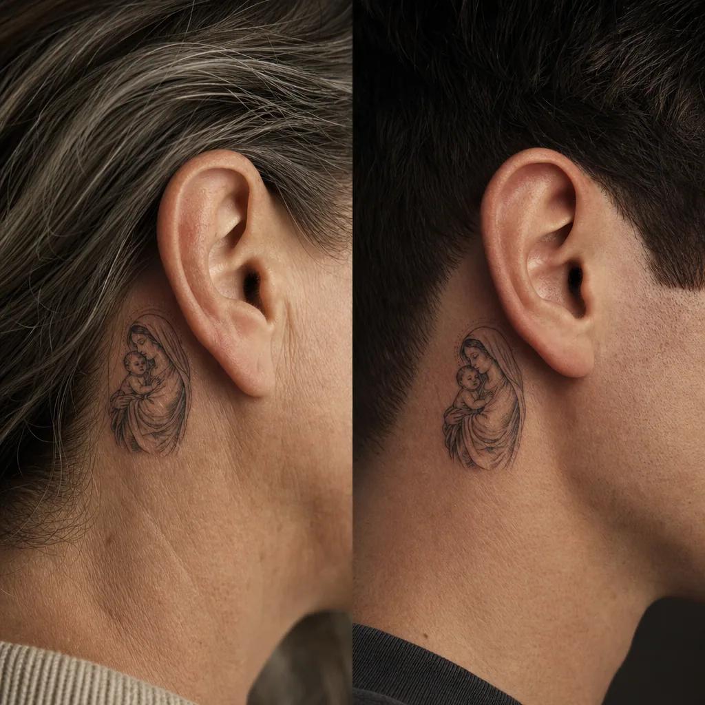 mutter-sohn-tattoo mandala m und s