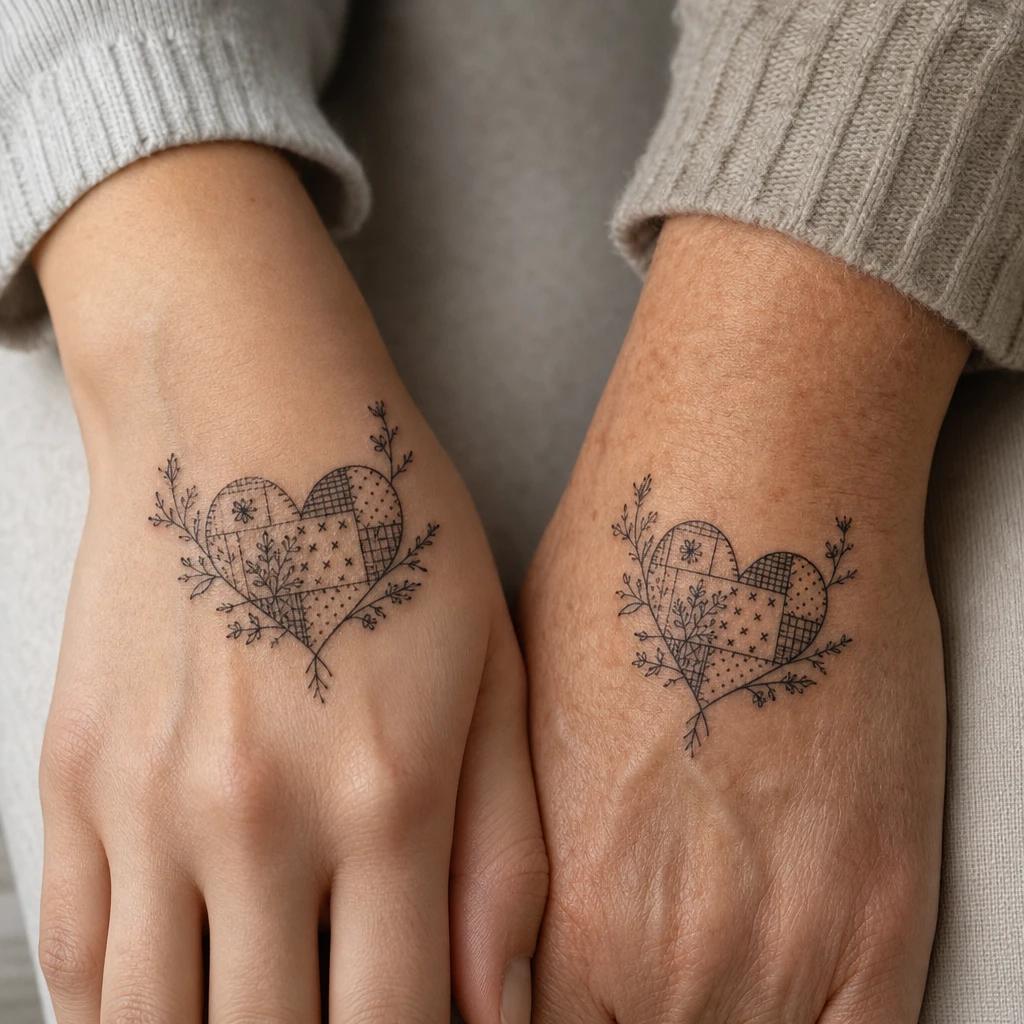 mutter-tochter-tattoo familien-flash im patchwork
