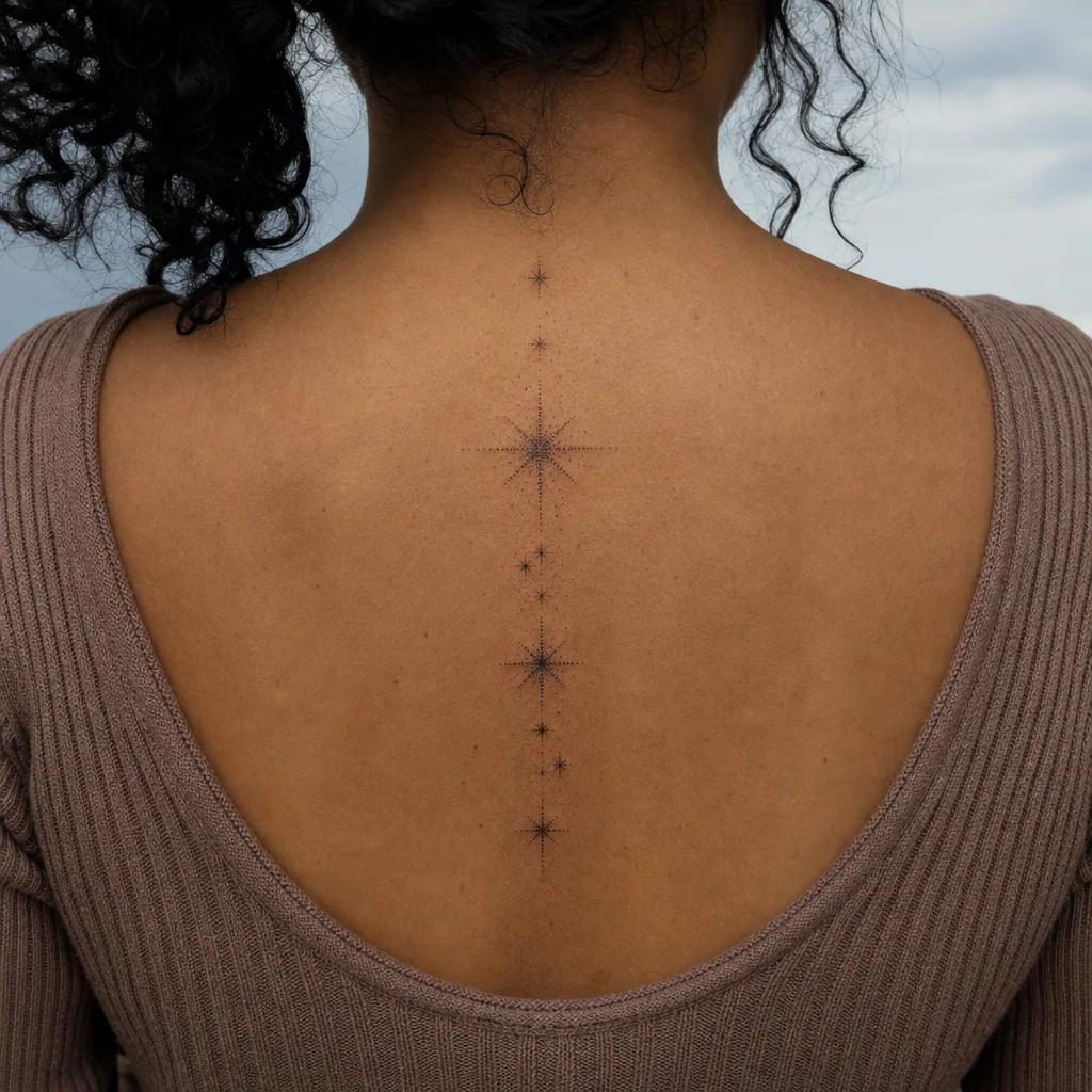 idée tatouage parents étoiles dotwork parentales