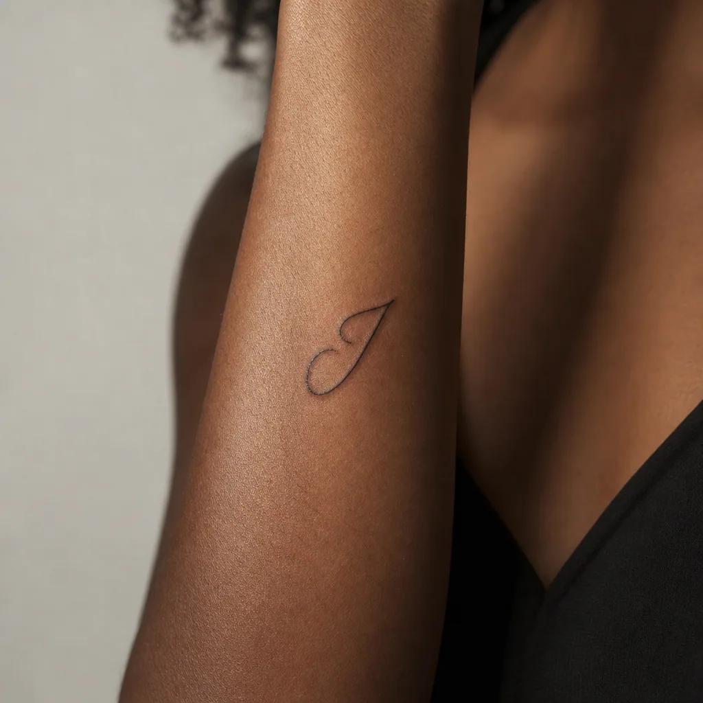 idée tatouage petit initiale solo cursive