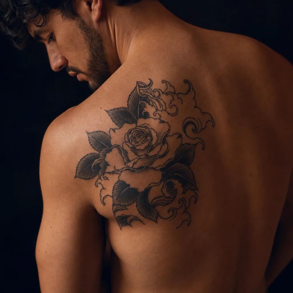 rose-tattoo japanische rose