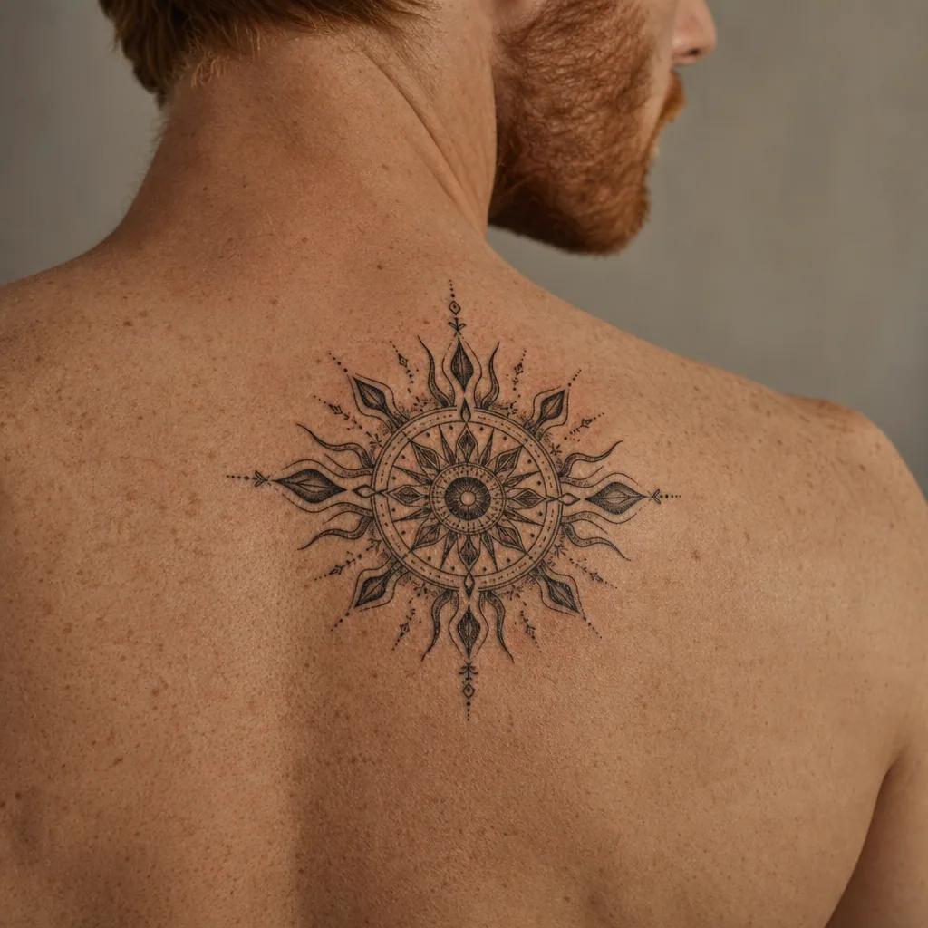 sonne-tattoo sonnen-mandala ornamental