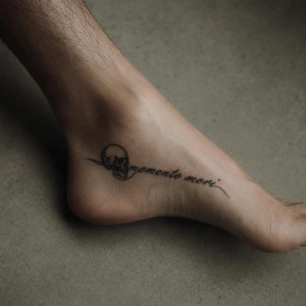 spruch-tattoo spruch mit totenkopf