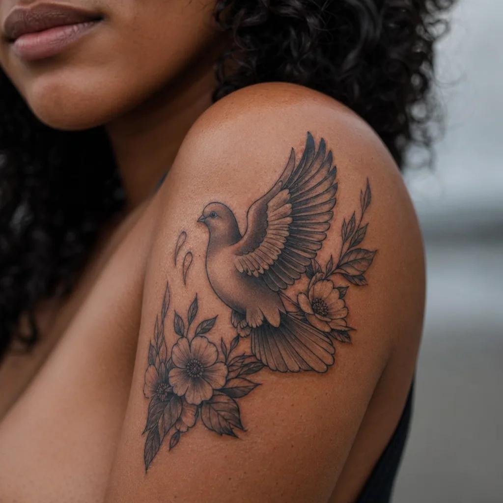 trauer-tattoo geometrisches gebrochenes herz