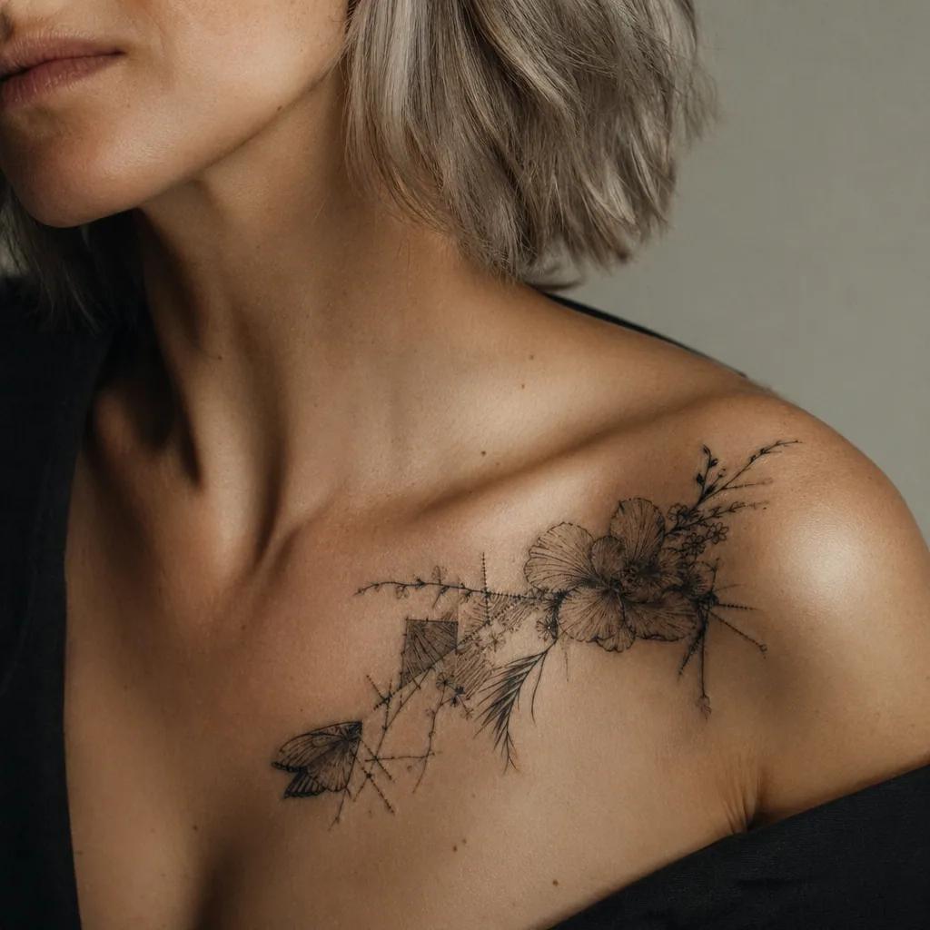 trauer-tattoo spirituelles lichtkreuz
