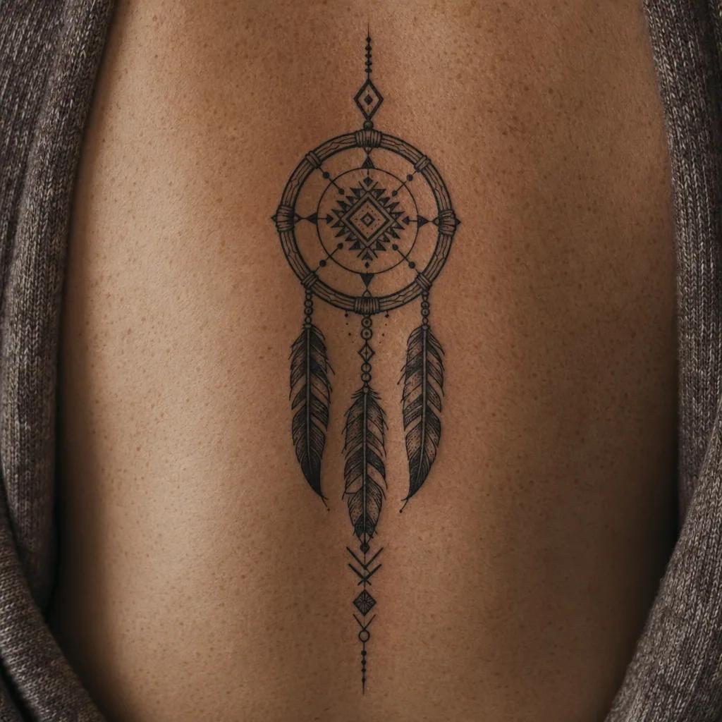 traumfänger-tattoo tribal traumfänger