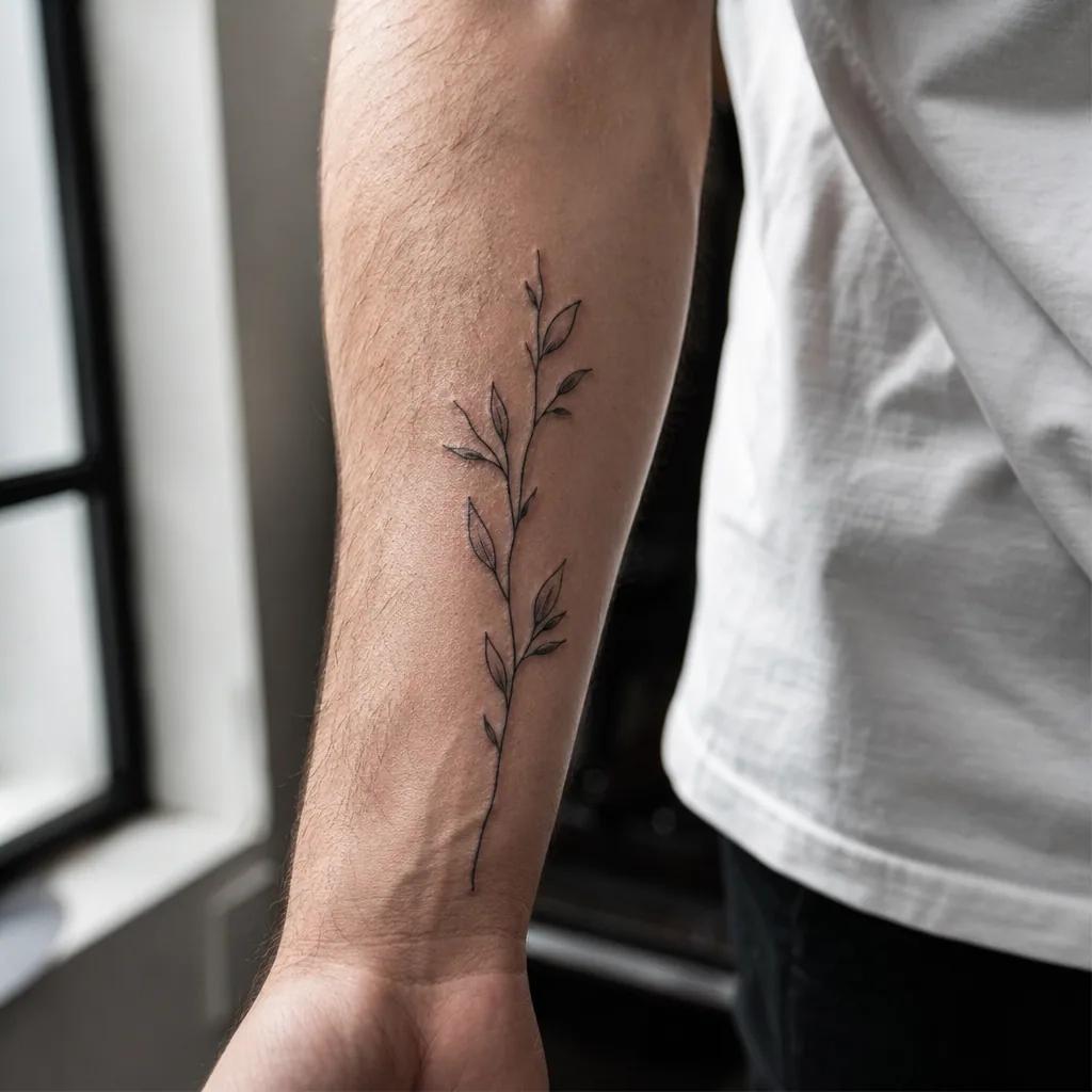 unterarm-Tattoo-Idee, Foto auf Haut