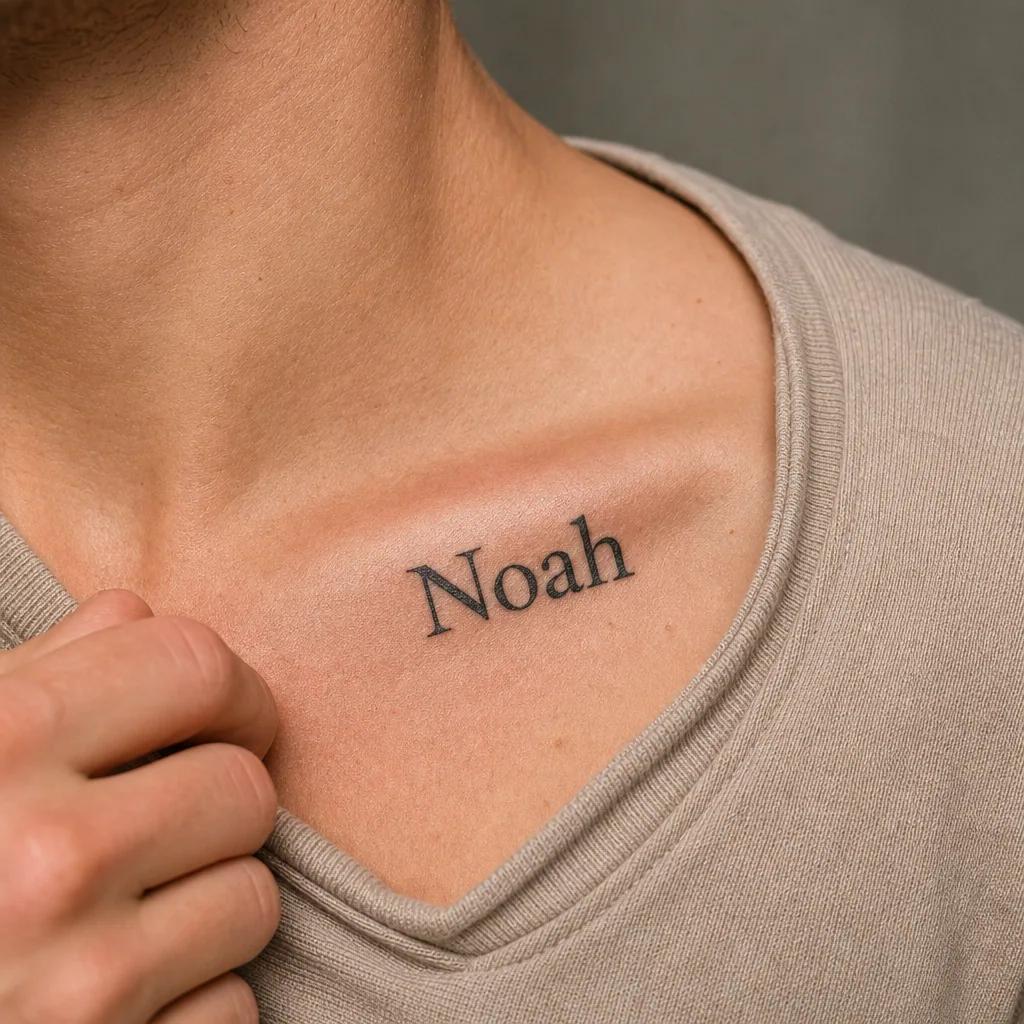 vorname-tattoo vorname blackwork gotisch