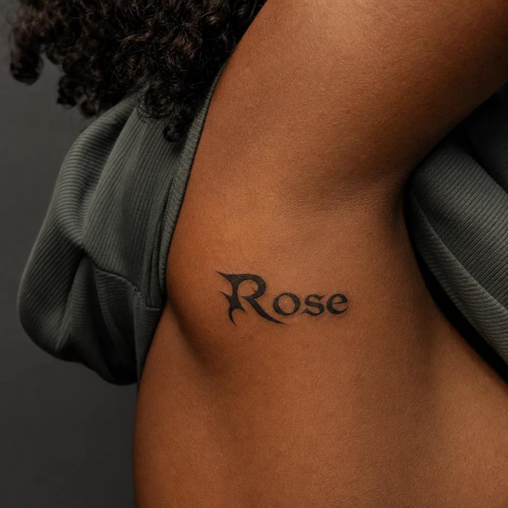 vorname-tattoo vorname abstrakt
