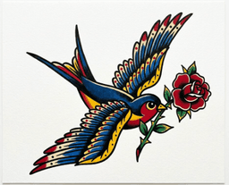 herz-tattoo im traditional-stil